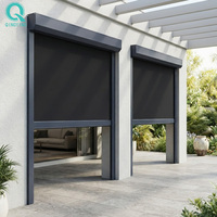Store de terrasse automatique QINGYING résistant au vent et aux UV pour extérieur