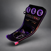 Kit d'éclairage d'ambiance 64 couleurs pour Mercedes-Benz Classe C W205 GLC X253, aérateurs turbo éclairés, kit de modernisation