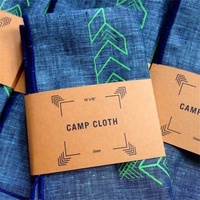 Emballage de manchon en papier kraft brun recyclable imprimé personnalisé en usine vêtements chaussettes serviette bande de ventre
