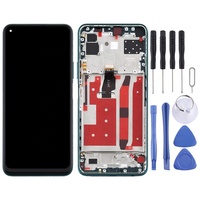 Oem Nova 7 SE 液晶显示屏组件 TFT 显示屏触摸屏数字转换器替换件（带绿色边框）用于手机维修