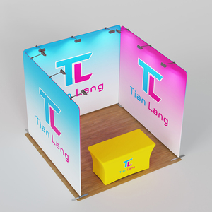 Portable EXPO triển lãm gian hàng 10 * 10ft triển lãm thương mại triển lãm hiển thị tùy chỉnh căng thẳng vải Backdrop cho triển lãm thương mại Triển Lãm Đứng - Product Image 3