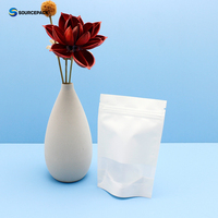 Sachet d'emballage pour aligneurs orthodontiques avec logo personnalisé, faible MOQ, refermable, blanc mat, pochette Ziplock pour appareils dentaires