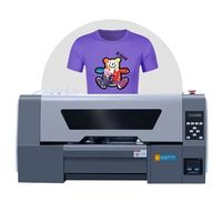 Imprimante DTF A3 automatique pour l'impression sur t-shirts, double têtes d'impression XP600/I1600, encre pigmentée, garantie 1 an, multifonction, film PET DTF
