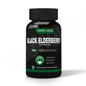 สารสกัดจากต้นเอลเดอร์เบอร์รี่สีดำออแกนิคหมัก500มก. อาหารเสริมสมุนไพรแคปซูลสีดำ Elderberry - Product Image 3