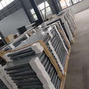 باب دخول صناعي من الفولاذ المقاوم للصدأ مع مصد أسود للمطاعم والمطابخ، باب متأرجح مزدوج الفعل - Product Image 2