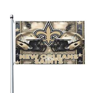 Drapeau de maison durable pour l'extérieur New <span class=keywords><strong>Orleans</strong></span> Saints 3 x 5 avec œillets, bannière de drapeau d'équipe sportive, décoration murale intérieure - Product Image 6