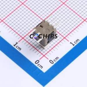 PS-5850SVA-6PL Push Button Switch SMD Switch Self-Locking Rectangle Plunger 500mA 30V - Product Image 2