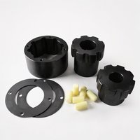 Accouplement à broches élastiques ZL 45 # Accouplement à haute résistance en acier et nylon 66, grade TL, pour moteur de ventilateur de pompe à eau