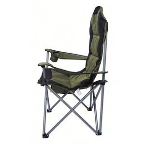 Deluxe Outdoor Adjustable Height <b>Folding</b> Armchair <b>Padded</b> Modern Style Camping Beach <b>Chair</b> - Product Image 2