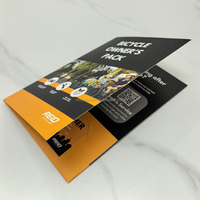 Carpeta de Presentación de Papel A4 con Impresión a Todo Color Personalizada, Carpeta de Documentos Comerciales de un Solo Bolsillo de 210x297 mm