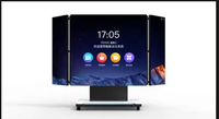 Écran LED motorisé pliable 3 volets 116 pouces 1080P P1.25 GOB avec revêtement 4K HD pour publicité cinéma et exposition