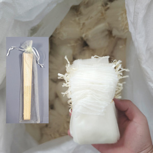 Sacs cadeaux en organza à cordon de serrage 6*26CM, pochettes verticales transparentes avec ruban, personnalisables avec logo, pour mariage - Vente en gros - Product Image 1