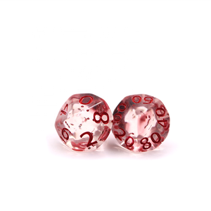 Parlak reçine pul yuvarlak kenar çok taraflı Dnd zar kurulu enjekte - Product Image 4