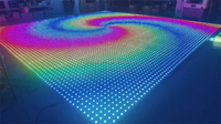Belle piste de danse LED interactive portable avec contrôleur PC/SD Lumière DJ multicolore pour mariage et hôtel