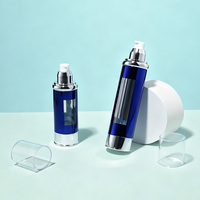 Flacon pompe sans air de luxe coloré pour cosmétiques 80/120 ml, écologique, fabriqué aux États-Unis