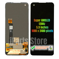 Pantalla de Repuesto IParts para Asus Zenfone 8 8Z ZS590KS ZS590KS-2A007EU, Pantalla Táctil AMOLED de 120Hz con Digitalizador, Ensamblaje OEM