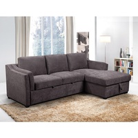 Hochwertiges Attraktives 2-Sitzer Chaiselongue-Design Armlehnen-Wohnzimmersofa Ecksofa Schlafsofa
