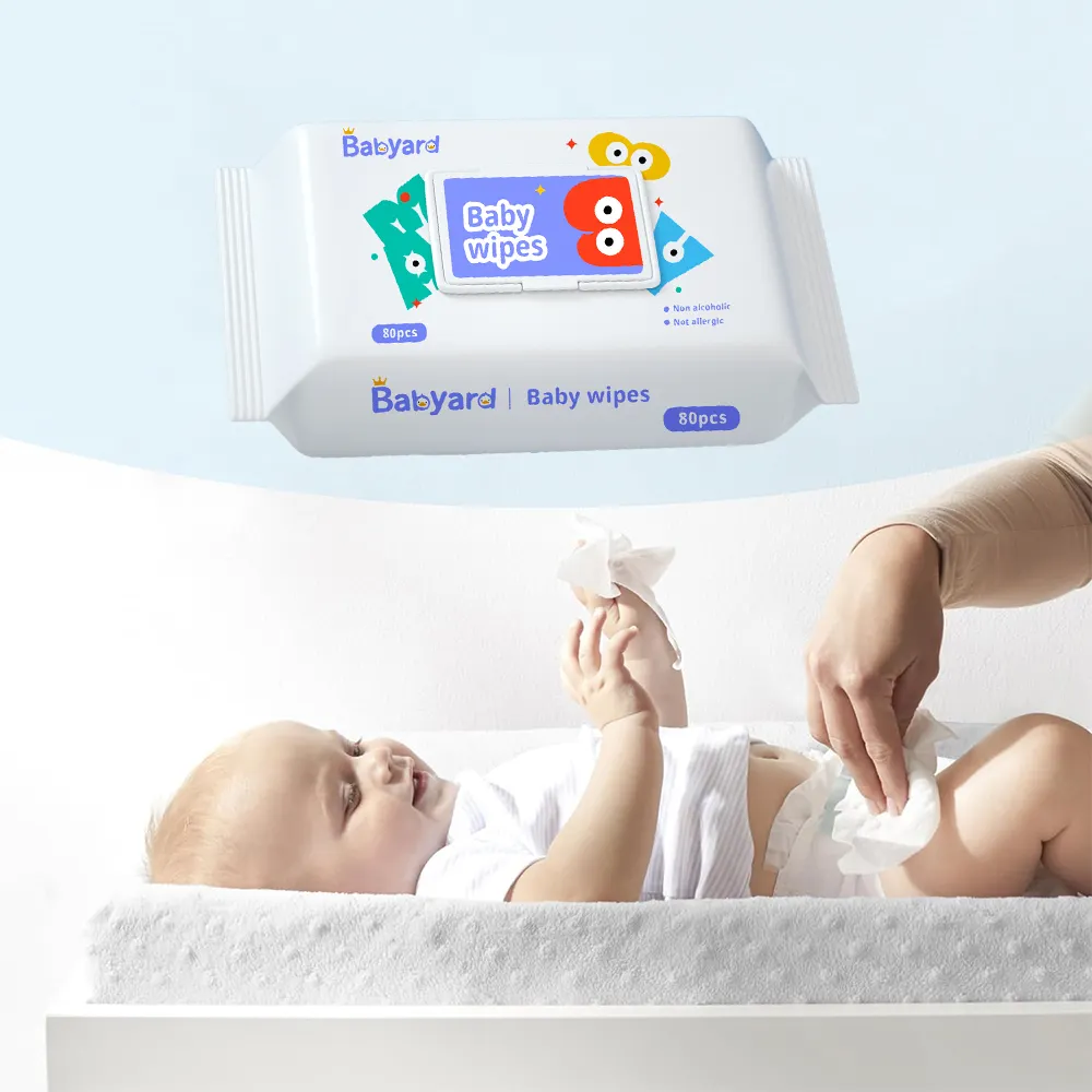 Gratis Monster Goedkope 80 Stuks Baby Doekjes Premium Baby Natte Doekjes Nat Weefsel Met Deksel