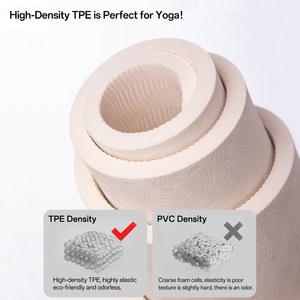 Tapis de yoga épais en TPE avec logo personnalisé, trous de suspension, pour exercices d'aérobic, fixation murale, lavable, taille M - Product Image 2