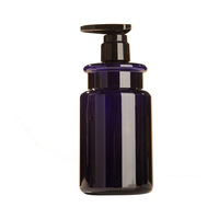 Bouteille de pompe de presse de luxe 500ml bouteille de pompe de galvanoplastie en plastique PET pour emballage de lotion de gel douche shampooing