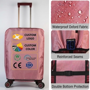 Copertura Personalizzata per Valigia 1680D, Ecologica, Resistente all'Acqua, Anti-Graffio, Protezione per Bagagli da Viaggio - Product Image 1