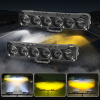 Barre lumineuse LED RGB à 6 lentilles, super lumineuse, projecteur tout-terrain pour camion, SUV, pick-up, UTV, accessoires de voiture