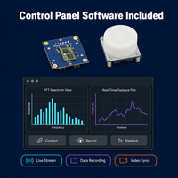 Kit d'évaluation du capteur radar V-LD1-EVAL |   60 GHz FMCW |   USB Plug-and-Play |   Objectif détachable |   Logiciel du panneau de contrôle inclus