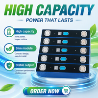 Sel Baterai LiFePO4 EV E 3.2V 150Ah Grade Baru Prismatic untuk Penyimpanan Energi Surya, RV, Kapal Pesiar, Golf Cart, UPS, 10000 Siklus -40C