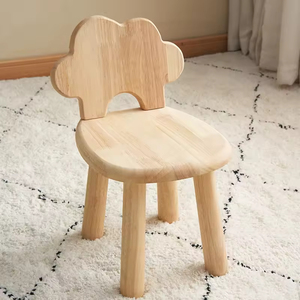 Taburete para Niños de Madera Maciza con Forma de Nube, Ecológico y Duradero, Precio de Fábrica, Moderno, para Hotel, Escuela, Apartamento - Product Image 2