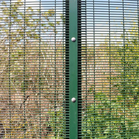 358 Staal Warmtebehandeld Tuinhek Anti-Diefstal Hoge Veiligheid Elektrisch Hek PVC Gecoat Eenvoudig te Monteren Aanpasbare Afmetingen