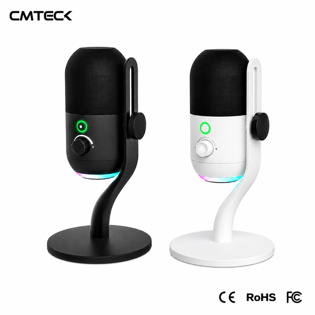 CMTECK ARS55Pro 2026 Newest RGB Condenser Microphone USB Computer Desktop Microfono Cardioid Microphones  for Gaming  Recording