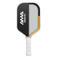 Raquette de pickleball portable en fibre de carbone brute T700 de qualité supérieure, 16 mm, sans bordure, technologie thermoformée, qualité professionnelle