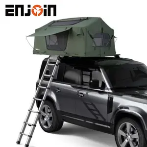 ENJOIN 2 Rooftop Tent Car Roof Half Tent And Folding Small Size With Skyline Rainfly And Ladder