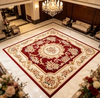 Handmade Wool Runner Mat Wear Resistant Durable Heavy Duty Commercial Hotel Corridor High Traffic Floor Decoration Rug