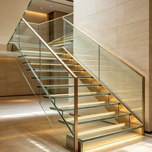 Custom Heavy Duty Toughened Laminated Glass Sheet 10+10mm 12+12mm Tempered Safety Glass Walkable Industrial Greenhouse CE - Product Image 1