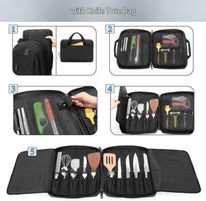Muestra gratuita de estuche organizador portátil resistente al agua para cuchillos de chef, bolsa para herramientas de chef para cuchillos y cortadores - Product Image 3