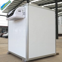 ColdKing 1.6m Panneau sandwich en FRP Petite remorque alimentaire Réfrigérateur Boîte de stockage -20C Chambre froide mobile
