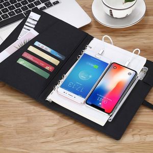 Carnet de notes A5 avec chargeur sans fil 8000 mAh et logo personnalisé, idéal pour les entreprises – Nouveauté très demandée - Product Image 3