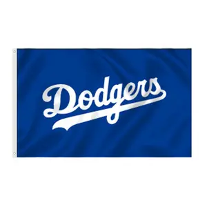 Mixed Wholesale 3*5ft Polyester LA Team Flag Dodgers MLB Flags Banners