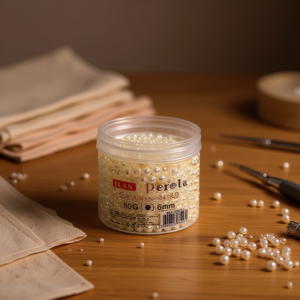 Perle di Ilan 8mm 80g Colore Perla Accessori per Abbigliamento - Product Image 2