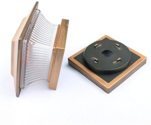 Năng Lượng Mặt Trời Power LED Trụ Cột Đèn Ngoài Trời Vườn Hàng Rào Vuông Đèn Yard Bài Cap Đèn Cột Head <span class=keywords><strong>Lamp</strong></span> Đen/Vàng Kết Thúc - Product Image 5