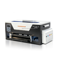 Impresora DTF de 30 cm con cabezal Epson XP600, máquina de impresión directa a película con tinta blanca para personalización de camisetas, telas y prendas.