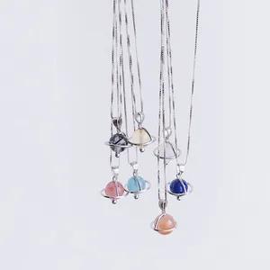 Wholesale stone crafts chakra crystal stone pendant chakra pendulum yoga constellation of crystal pendant for Jewelry