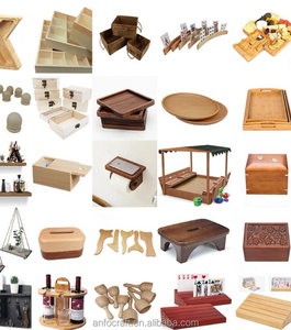 Bandeja de Almacenamiento de Madera Personalizada de Fábrica, OEM ODM, Organizador Giratorio de 9"x2.3" Tipo Soporte para Sala de Estar - Product Image 6