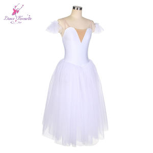 Tutù Lungo Stile Canotta Bianco <span class=keywords><strong>per</strong></span> Danza Classica <span class=keywords><strong>per</strong></span> Bambini e Adulti Esibizione 18008 - Product Image 3