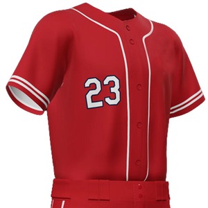 Wholesale Breathable Button-<b>Down</b> Baseball Uniforms for Adults Plus Sizes Sublimated Design Sets 100% Polyester Quick Dry Custom - Product Image 5