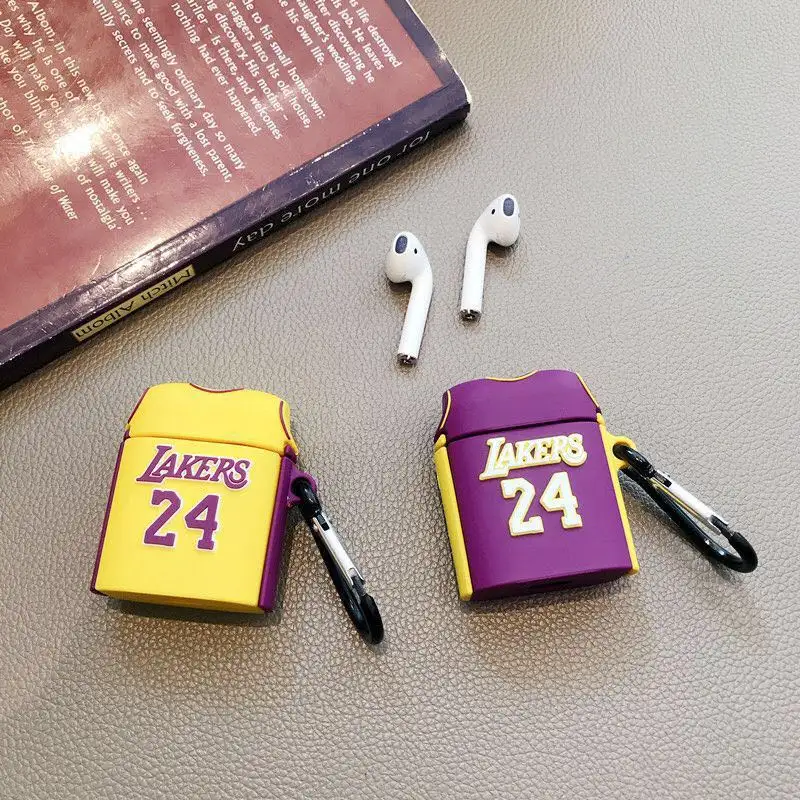 Kobe Bryant Jersey Lakers Bape für Airpod Case Silikon für Airpod Case Charakter Lakers 24 für Airpod Case