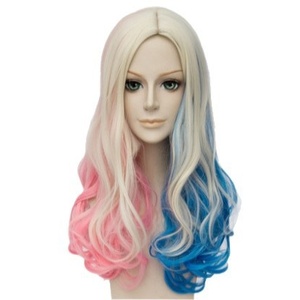 Perruque Ospaly Movie Suicide Squad Harleen Quinzel Harley Quinn dégradée sans lacets, en fibre haute température, modèle naturel et confortable - Product Image 5