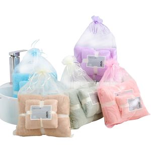 Juego de Toallas de Felpa de Coral, Color Sólido, Secado Rápido, Toalla de Playa Grande, Juego de Toallas de Baño para Adultos - Product Image 4