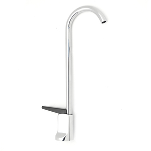 Rubinetto a Colonna Moderno Classico 3/8M in Lega di Zinco Girevole Placcato Acciaio Inossidabile Singolo per Acqua Calda e Fredda Montaggio a Parete - Product Image 1